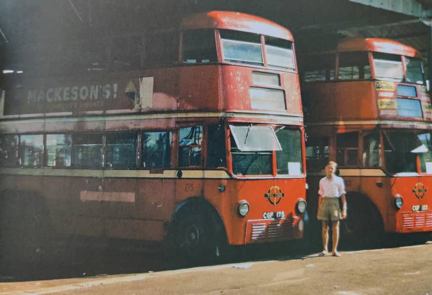 Penang once bought five ex-London Transport double- deckers in 1956 as an experiment. It was modified to suit the tropical weather, repainted in yellow & red. However, these trolley buses proved to be uneconomical due to low fares & the need to have three crew members on board.