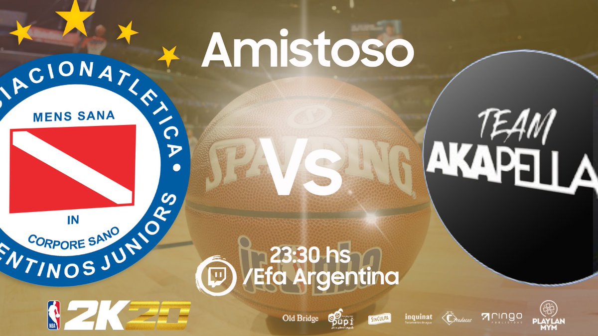 eSportsAAAJ's tweet photo. #AAAJ 🎮 Esta noche desde las 23.30hs, nuestros representantes de #NBA2K disputarán un encuentro amistoso ante #TeamAkapellah.

▶Sumate a la transmisión 
📺 https://t.co/DoqkGgk4Ek 

▶Disfrutá de la sorpresa que tenemos preparada para ustedes!👕

@AAAJoficial
#ElBichoVirtual https://t.co/xTGDlrmdnr