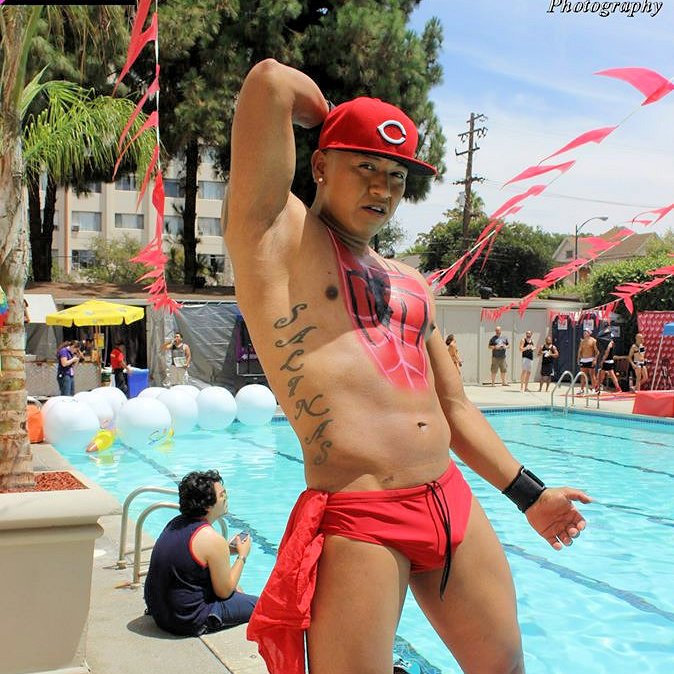 LGBTPhotoGuy's tweet photo. a #gogostud #gogodancer #gaygogo dances at a #superheros #gaypoolparty #spiderman #gayspiderman #poolparty #gayswimparty #gaysanjose #projectDoMore #latinoheat https://t.co/BL4uBtamZr