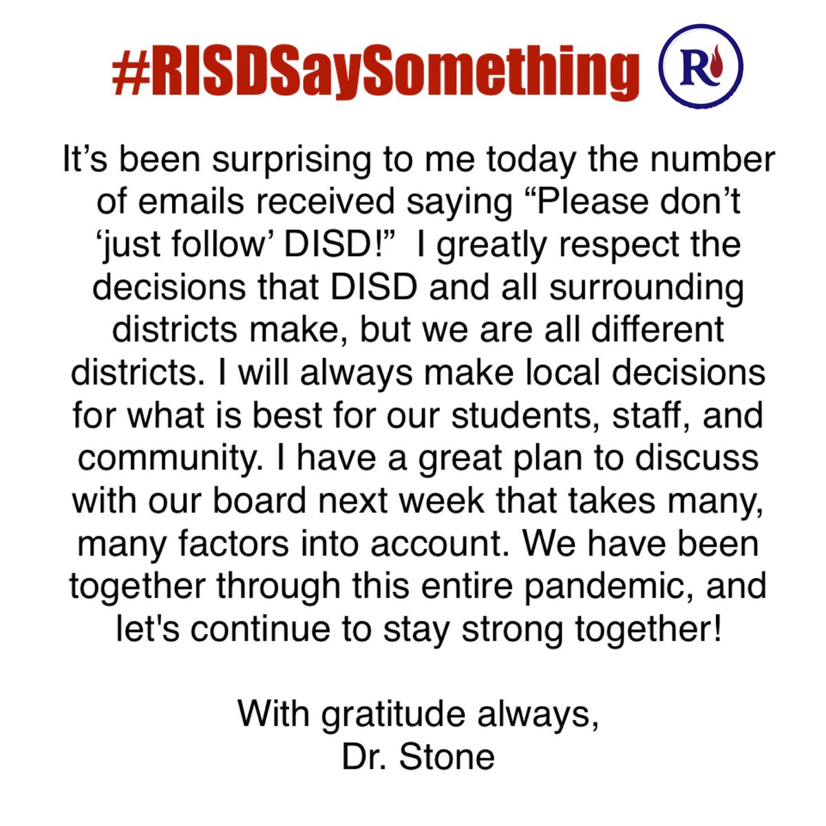 Important #RISDSaySomething