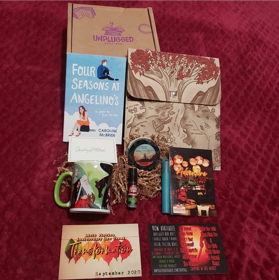 ness_unboxed's tweet image. #UnpluggedBookBox
#UnpluggedUnboxing 

#August2020 

#UnpluggedBookBoxAdult
#theme #exploration

#AzuraArts 
#UnpluggedExclusive 
#scrubitllc
#esscentsbathandbath
#nathannaerica
#carolinemcbride

September reveals 
Theme - #transformation
Item - a #fandomscarf
