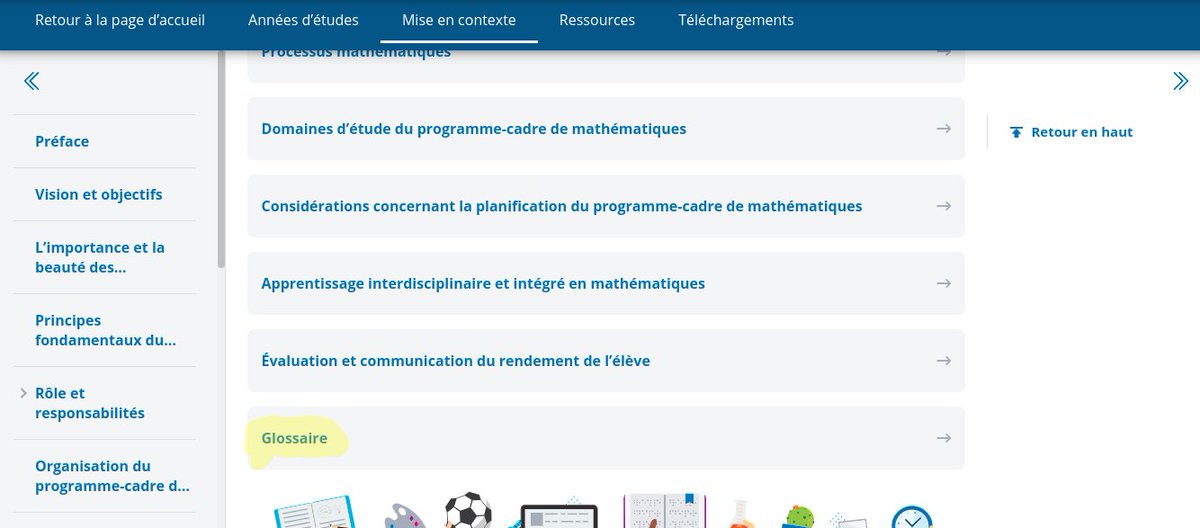 Nouveautés sur le site du curriculum mathématiques 2020 de l'Ontario!

👉 Ajouts à la page d'accueil
👉Concepts clés et explications pour chaque contenu
👉Un glossaire sur une page unique ainsi qu'intégré de façon dynamique au sein des contenus

dcp.edu.gov.on.ca/fr/curriculum/…