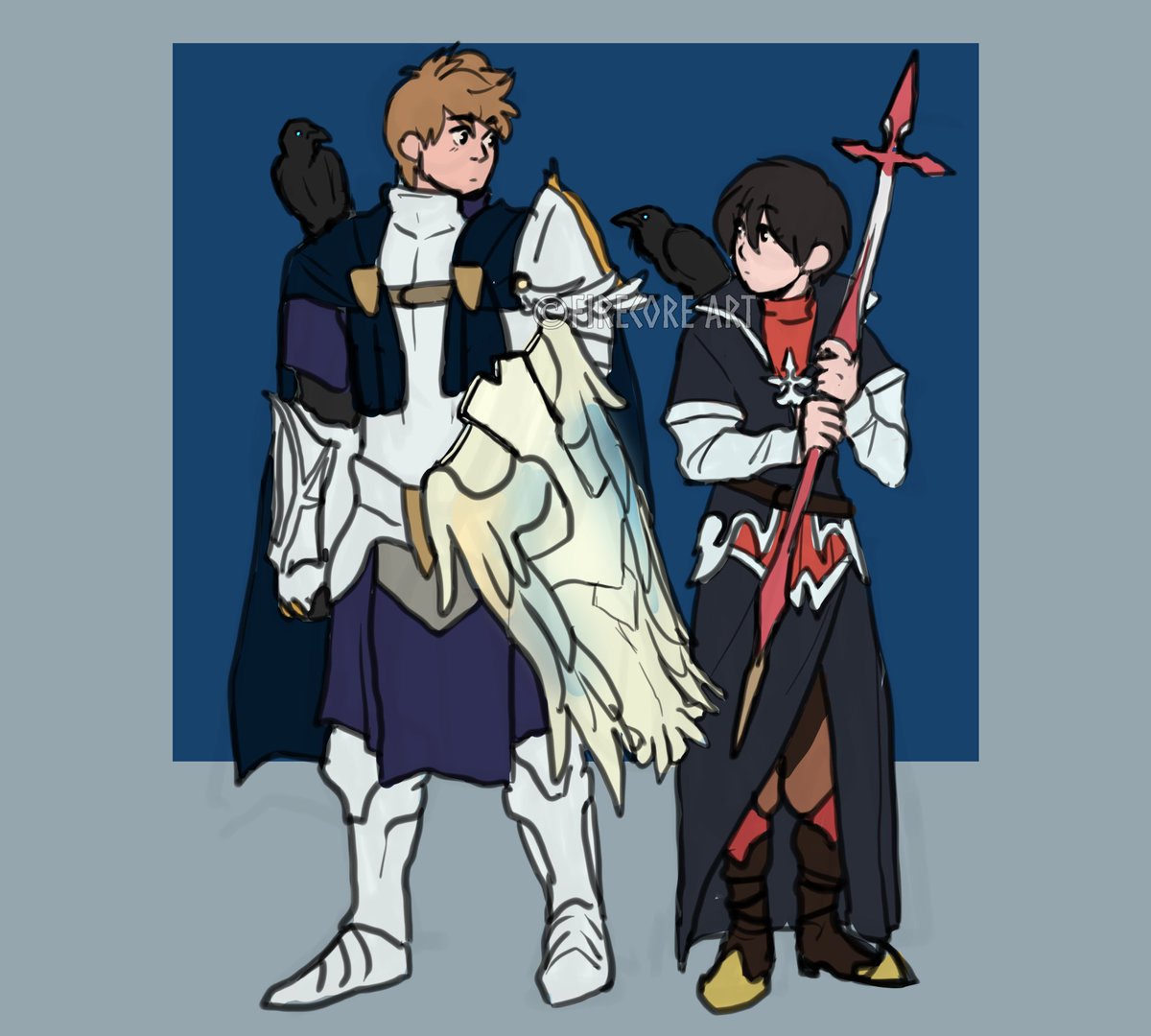 The Raven Mage and the Light and Shadow Paladin

#kingdomhearts #rokushi