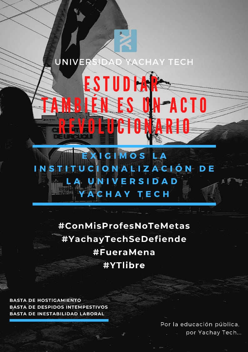 paula_2p's tweet photo. “Live as if you were to die tomorrow. Learn as if you were to live forever.” ― Mahatma Gandhi
#RenunciaMena #FueraMena #InstitucionalizaciónYa #YachayTechSeDefiende https://t.co/typU4itQ4M