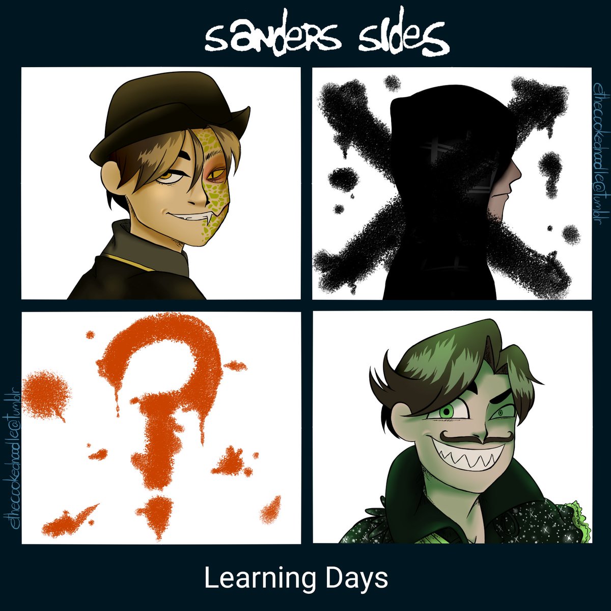 elias_noodle's tweet image. Sanders Sides in the style of Gorillaz Demon Days!! I hope you like it!
@ThomasSanders
#SandersSides #sanderssidesfanart