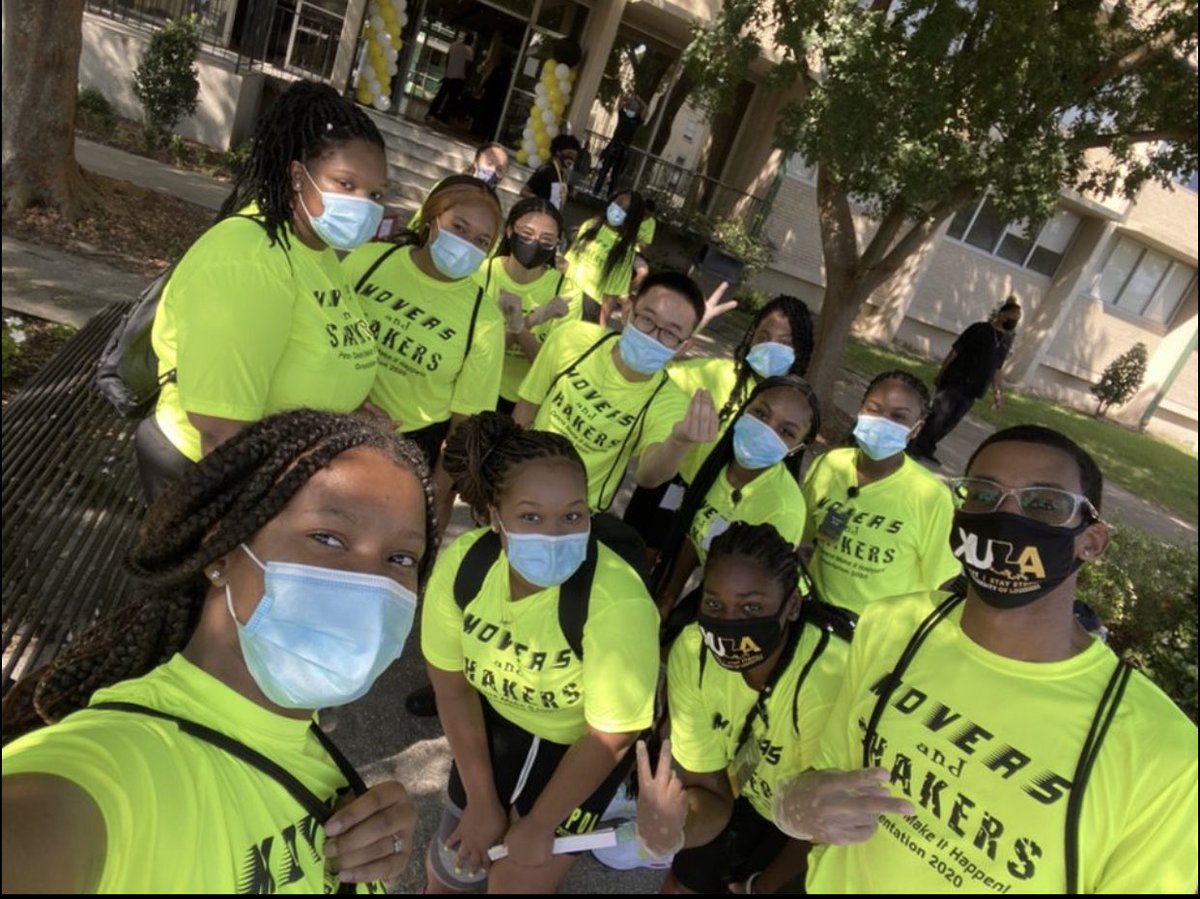 A_M_Y_R_E's tweet photo. Shoutout to all the Xavierites following our Heath and safety protocols! 

Don’t forget to wear your mask properly and wash your hands often. Utilize our sanitization stations/Remember to social distance!  Encourage each other to keep XULA a safe place! 

#xulastrong
#MaskUpXULA https://t.co/5KnouEOPjr