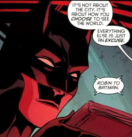 One can say the identity of Black Bat was an evolution for the character, but the problems lying in again creative was only given six months with the identity. Again, I think it is more due to the fanbase itself for this identity for lasting as long and the positivity around it.