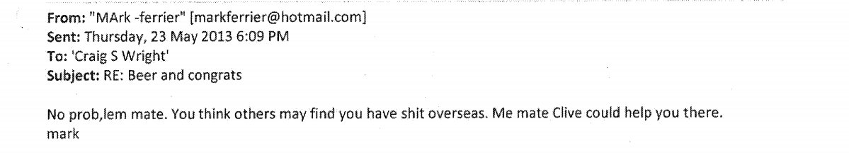 Mark was naturally curious about my source of funds so I told him about the offshore trust I'd set up to hide my money from the Australian tax authorities. Helpfully, Mark offered the services of a business colleague who I understood had some expertise in these matters. 6/11