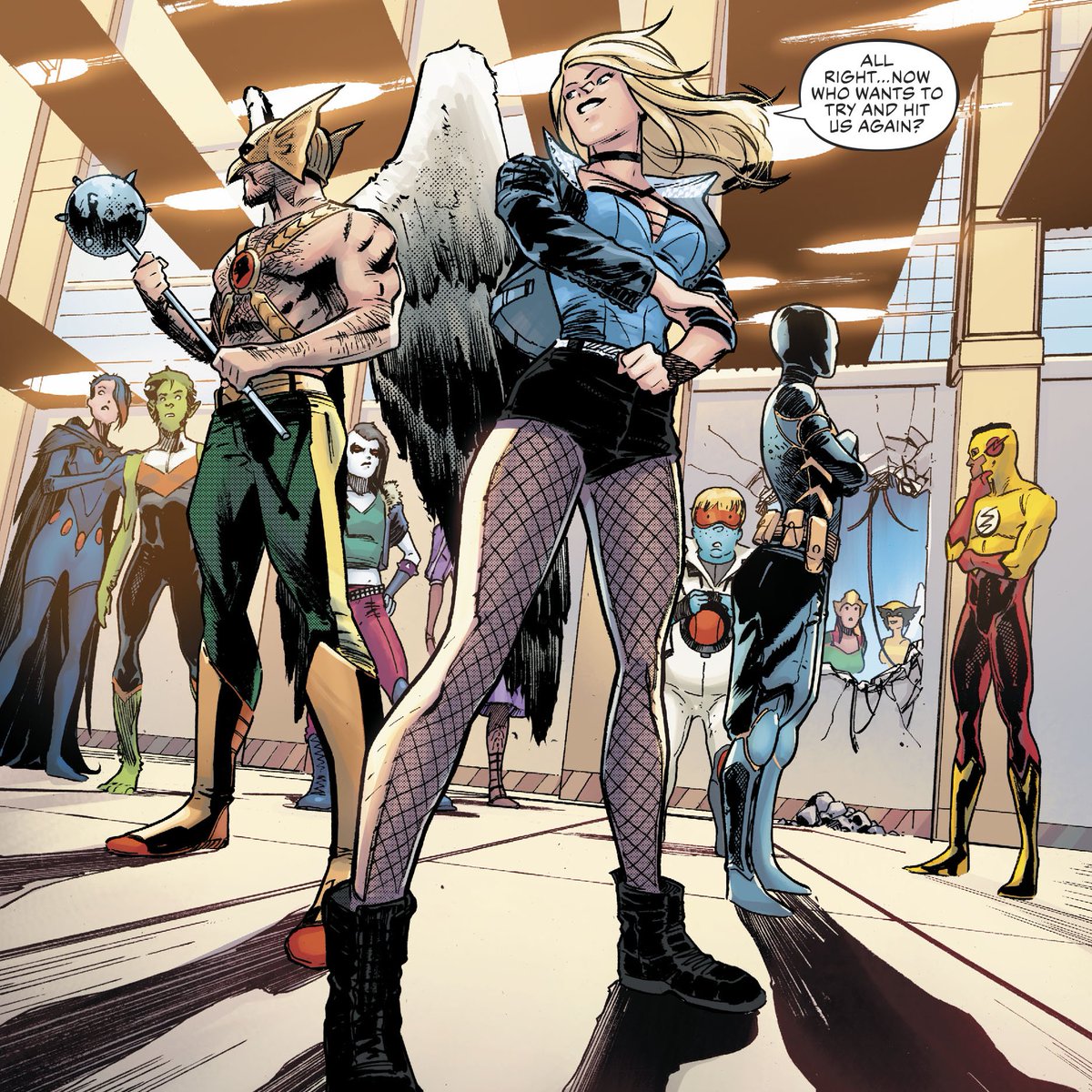 In truth, the only two times Cass was "outside" Gotham was in this issue of Justice League when Snyder/Tynion established the trainers of young heroes. How we never got a JL one-shot featuring these three doing their thing is a crime.