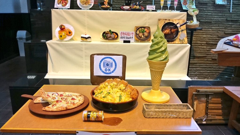 岩崎模型製造 公式 Auf Twitter サンプルビレッジいわさき流響の里店ではフォトコーナーも設けてあります 写真撮影だけのご来店でも大丈夫です 是非ご来店下さい 大きなカツ丼の前で写真をパチリして下さいね サンプルビレッジいわさき 流響の里 郡上八幡