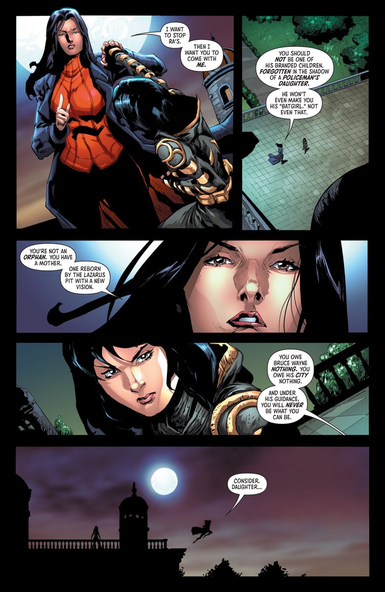 The point has even become a subplot in its own right currently in Batman & the Outsiders. As a loving mother is now pointing the hypocrisy of the identity now to Cassandra and to the reader themself.