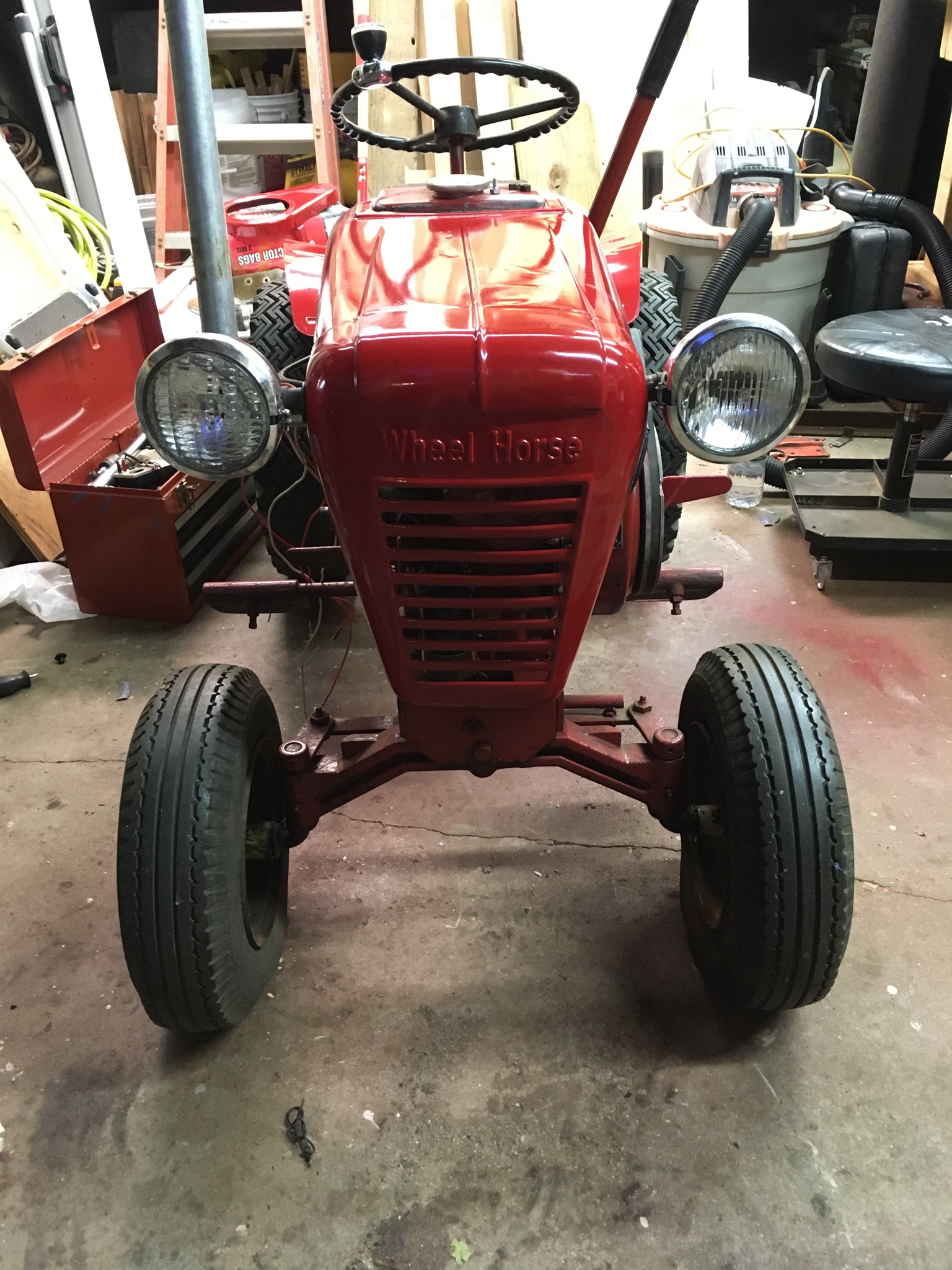 Cpt Trace On Twitter 1962 Wheel Horse 702 Nearly Finished And Ready To Run 100 Original Aside From The Headlights Which Were Aftermarket But Same Vintage As The Tractor Very Good Looking Machine