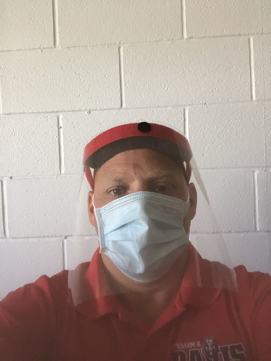 Our PPE has arrived in plenty of time to prepare. <a href="/WG_Davis/">Davis Razorbacks</a>  and <a href="/wrdsb/">Waterloo Region DSB</a> will start a little different, I am still excited. By wearing the Board provided PPE I will be safe,  keep others safe and I look well......... . Who cares what I look like, we got this. Safe and positive.