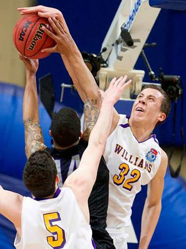 Despite another setback, he bet on himself again... this time at one of the top D3 basketball programs in the country; Williams College.Robinson dominated. He went on to win the National ROY award and led his team to the national championship game.