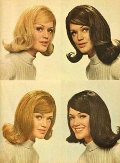 60s hair invinted the bubble flip which is in the first picture, this is already pretty popular again now
