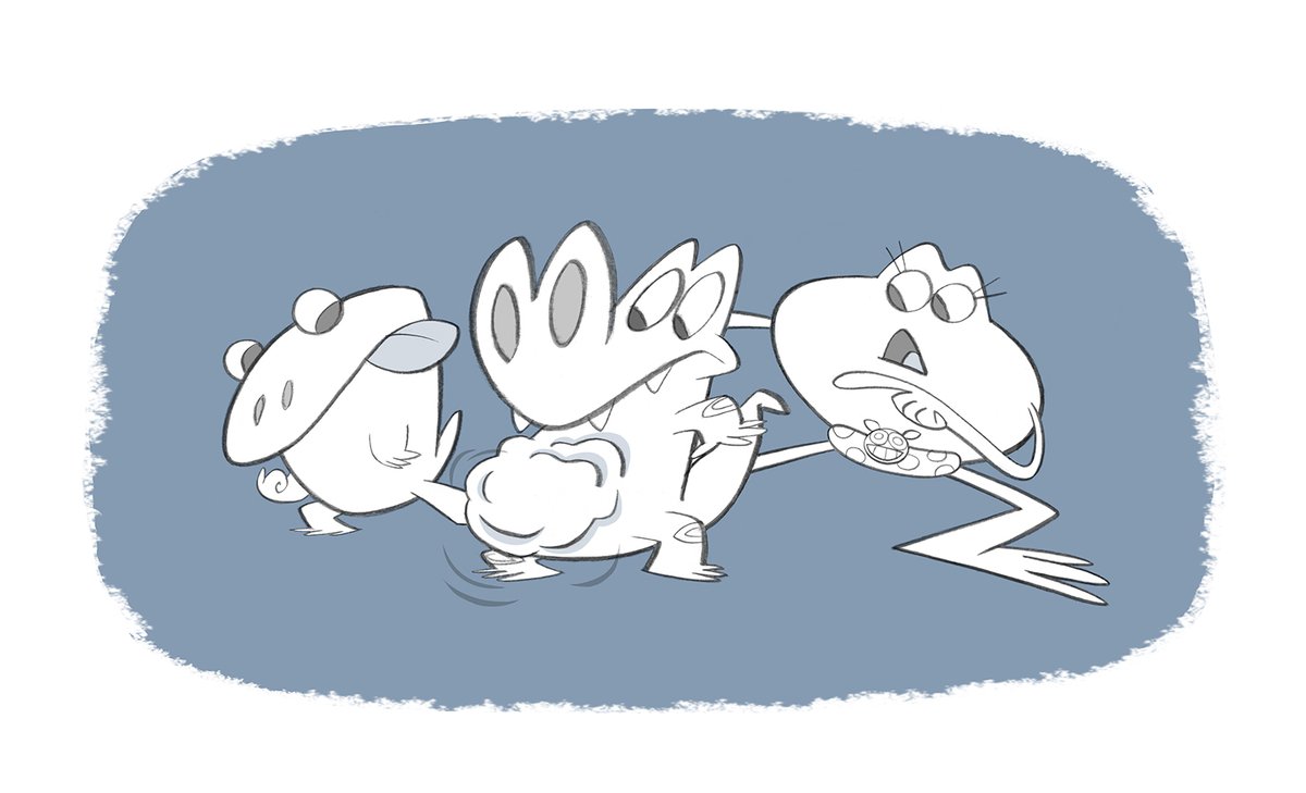 More Swampies development art for  @Bio_Buddi.