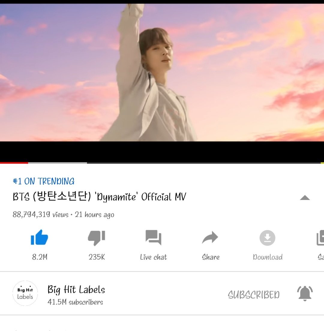 marah1004's tweet photo. 88M views @YouTube Stream! Stream! Stream!๐๐๐๐๐ @BTS_twt
#Streamdynamite #DynamiteTo100M #DynamiteParty #DynamiteMVOutNow https://t.co/aqcmihQU2e
