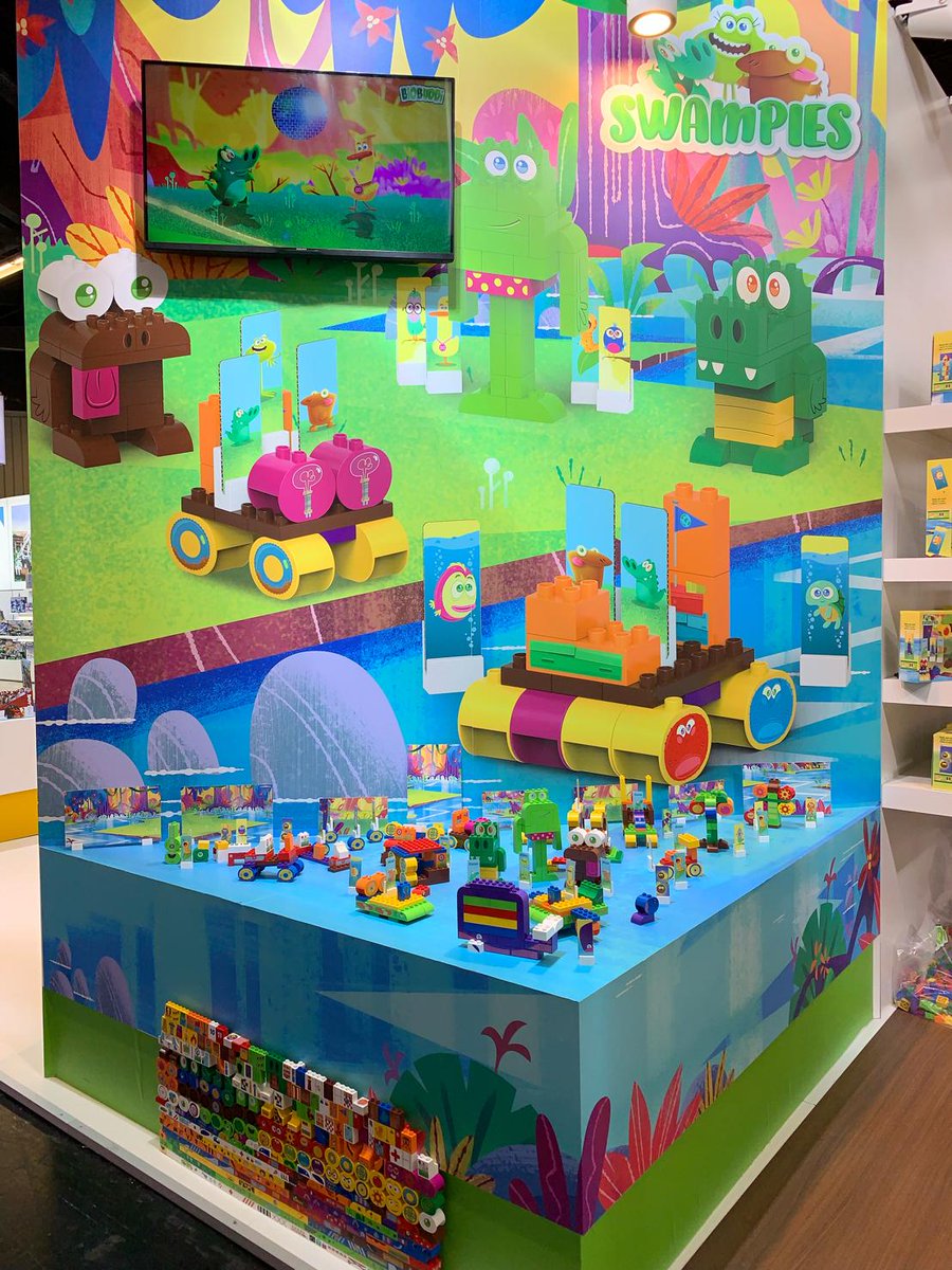Swampies toys at the  @Bio_Buddi booth for the Nuremberg Toy Fair.  #Spielwarenmesse