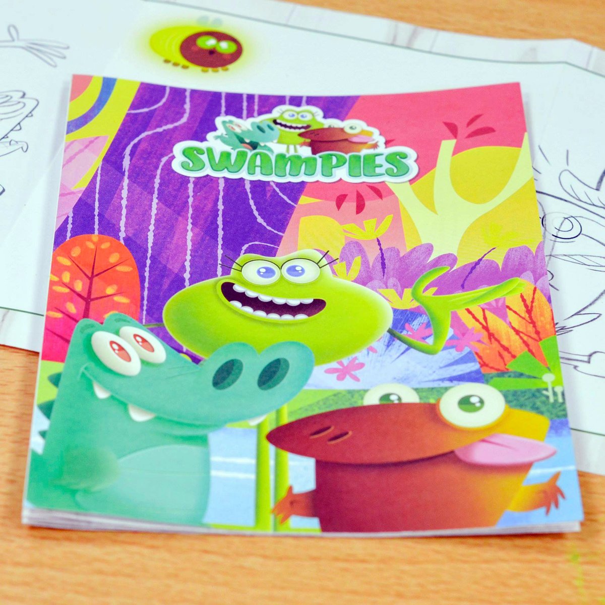 Each set comes with a mini coloring book feat. my art 