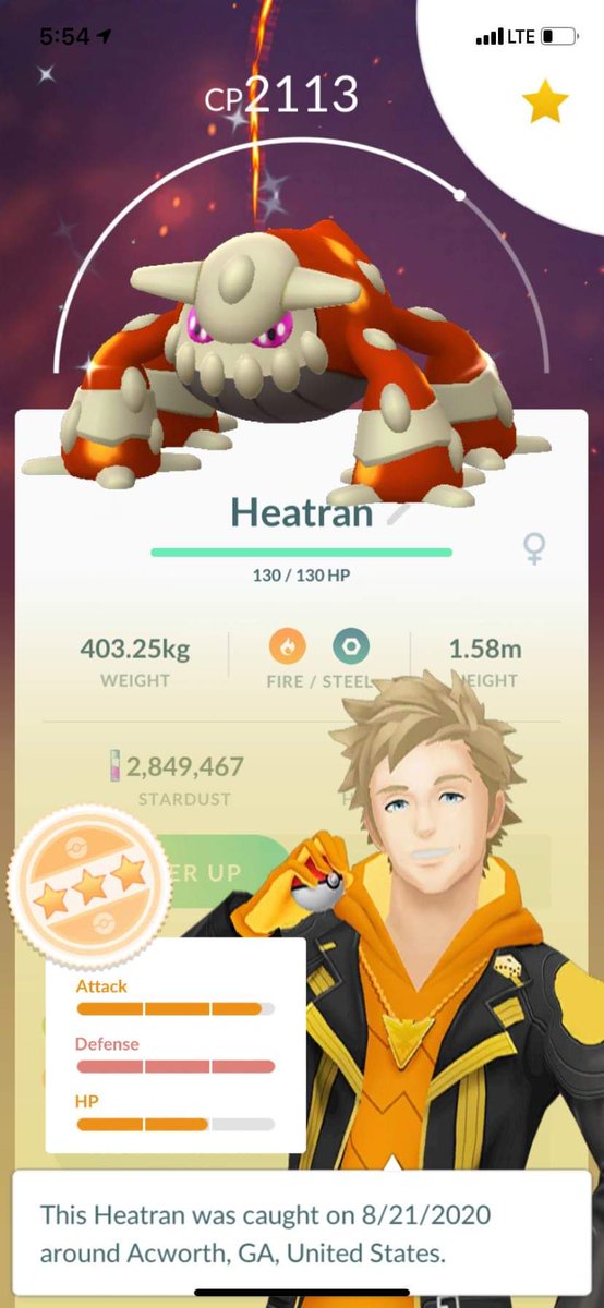milieva13's tweet photo. First raid of the Heatran event. #shiny #PokemonGoRaids #PokemonGO #PoGOlife https://t.co/nVTuSQNHF6