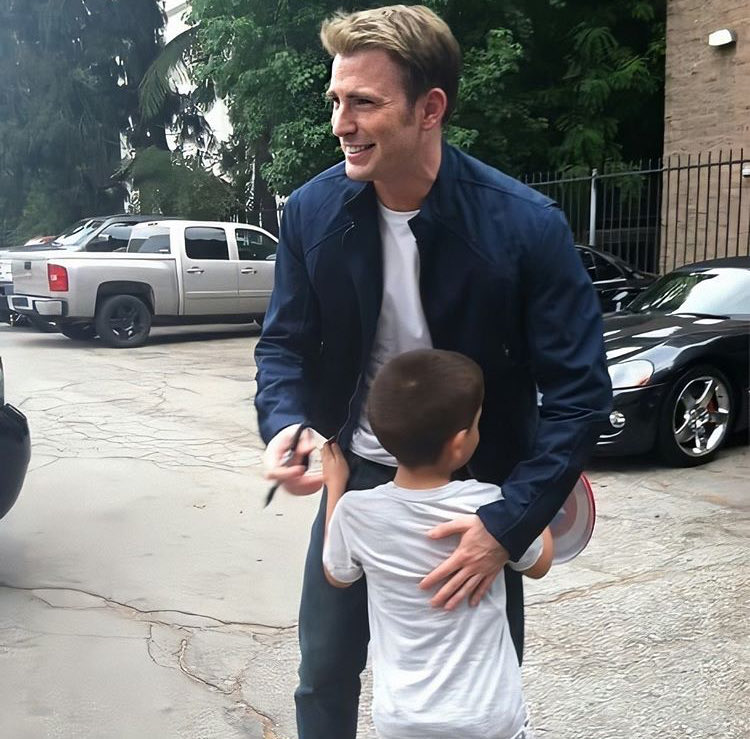 chris evans with children: a very necessary thread.