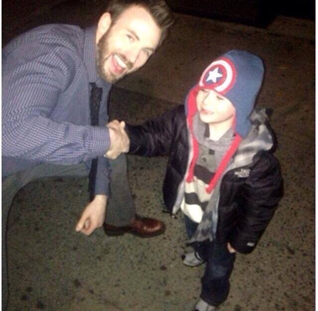 chris evans with children: a very necessary thread.