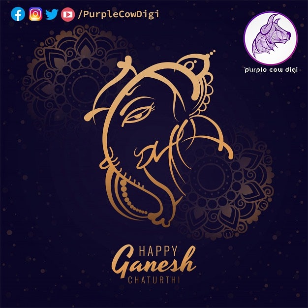 PurpleCowDigi's tweet photo. #GaneshChaturthi #GaneshChaturthi2020 #GanpatiBappaMorya #Ganesha #ganpatibappa https://t.co/df22o6fMEi