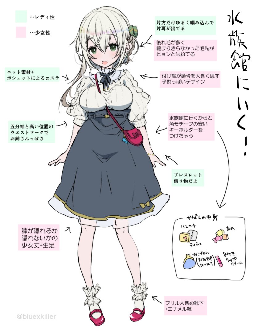 デート服における「少女性」をまとめました 