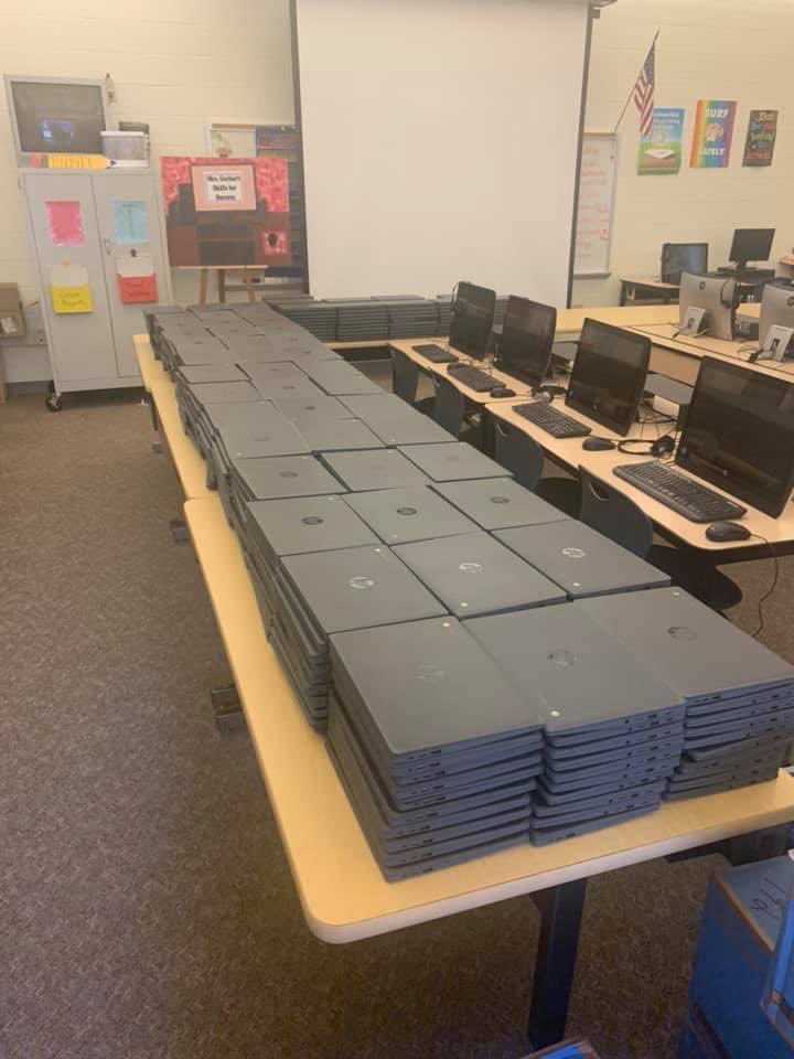 Thank you to all the Panther Valley staff that assisted in getting all 1500 computers ready for the school year!