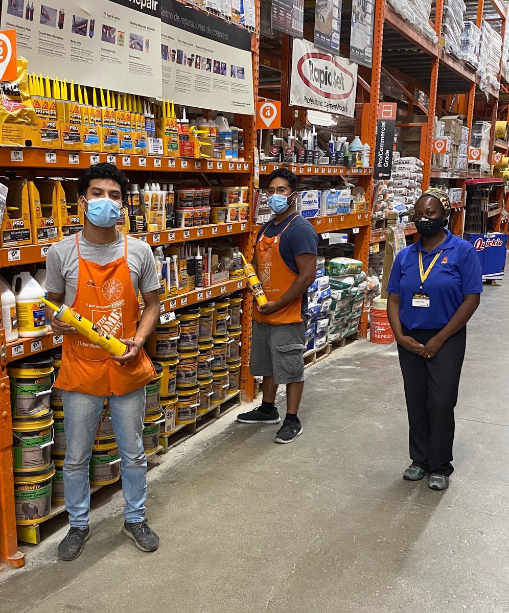 So proud of my awesome team. Thanks to <a href="/LatishaChicago/">Latisha</a> for working the late shift <a href="/HomeDepot/">The Home Depot</a> to get the shelves ready for the morning crowd. #teamwork #SikaSpirit <a href="/Monica_Lindsey1/">M</a>