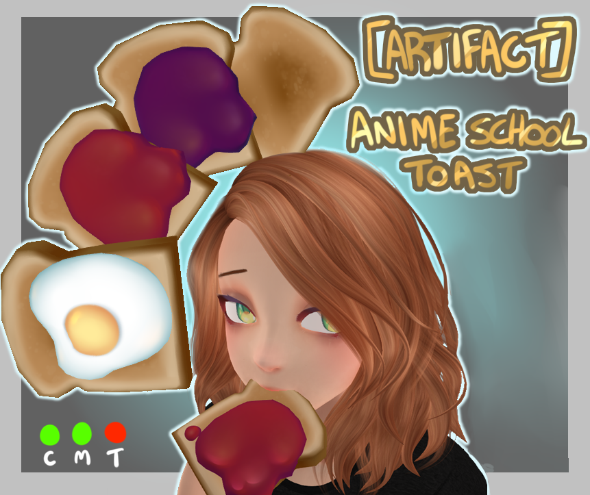 Be late for school in style with ANIME SCHOOL TOAST
available on the second life marketplace:
marketplace.secondlife.com/p/ARTIFACT-Ani…
.
.
#sl #SecondLife