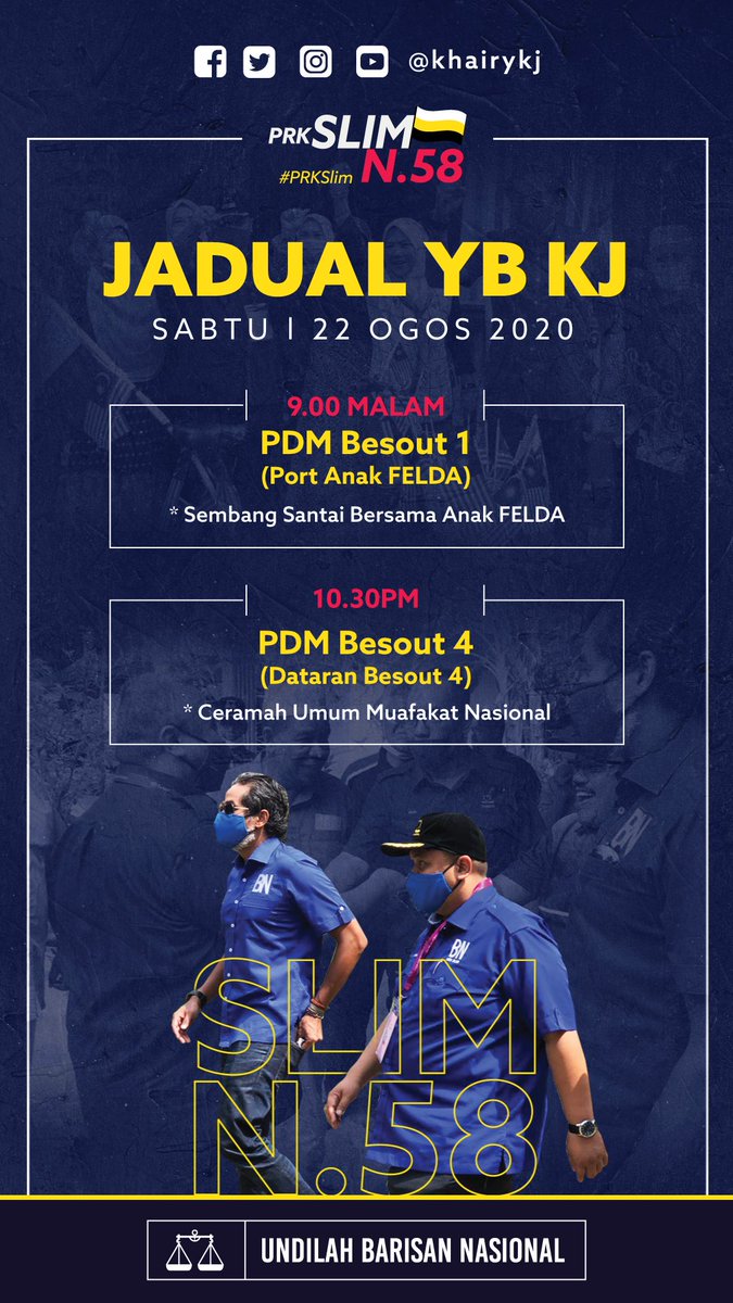 Rembau On Twitter Semua Dijemput Hadir Ke Program Kempen Yb Khairykj Di Sekitar Kawasan Dun N 58 Slim Hari Ini Prkslim