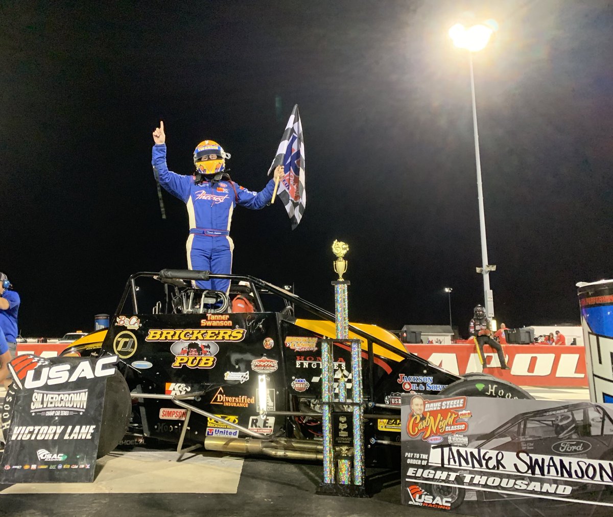 TANNER SWANSON WINS THE DAVE STEELE #CARBNIGHT CLASSIC!!