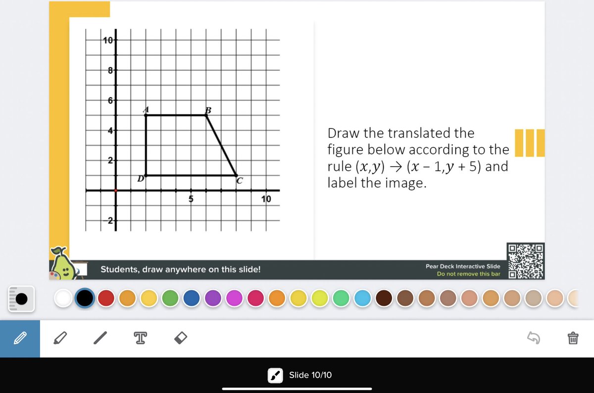 DearDrHenry's tweet image. Mrs. Mitchell never disappoints. She is using @PearDeck (and whiteboard.fi) like a pro!!!! Some of the highest levels of student engagement I’ve seen in a virtual platform! 👏🏽👏🏽👏🏽 #500ClassroomChallenge #500Classrooms #Class93 @JKRobinsonEDU