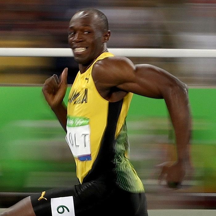 I would like to wish a very happy birthday today to Usain Bolt and no one else 