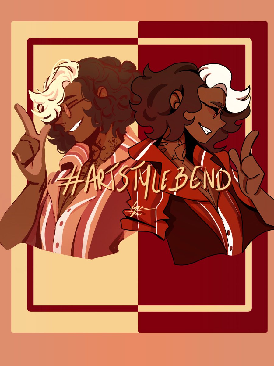 arytniver's tweet photo. I think I did pretty good had to throw away my entire color pallet but I think I did okay. All in all a fun challenge.❤️ #artstylebend #artstylechallenge #art https://t.co/a5KziOVbRR