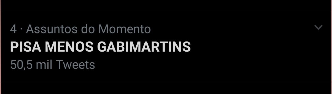 tuittamand's tweet photo. Quinto lugar e mais de 50 mil tweets. Amo que amo!

PISA MENOS GABIMARTINS https://t.co/siBXyDfWXJ