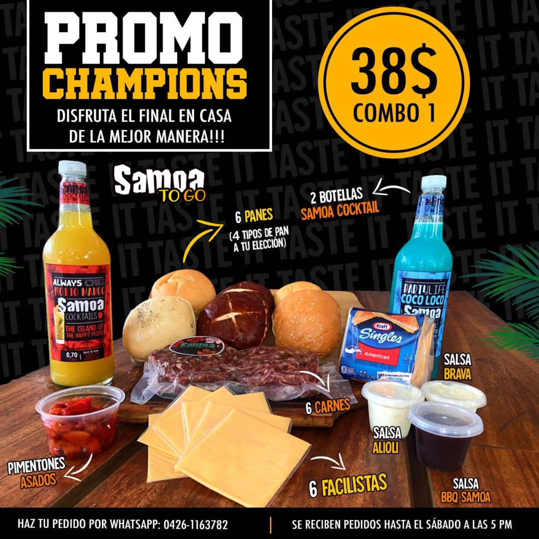 SamoaGroup's tweet image. Listos para este fin de semana con final de Champions, familia y panas?... aquí t tenemos el plan....
