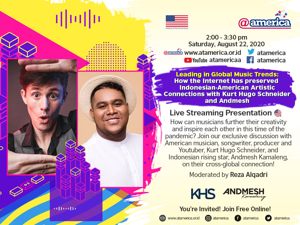 I am so HONORED to announce I’ll be hanging out with @AndmeshKamaleng tonight at @atamerica event to talk about music, creativity, and more fun stuff! We’re going live at 12:00am PST (5 hours from now) / 14:00-15:30pm WIB. Join us for free here: https://t.co/xOM1XVIROr https://t.co/moKMvxRPFo