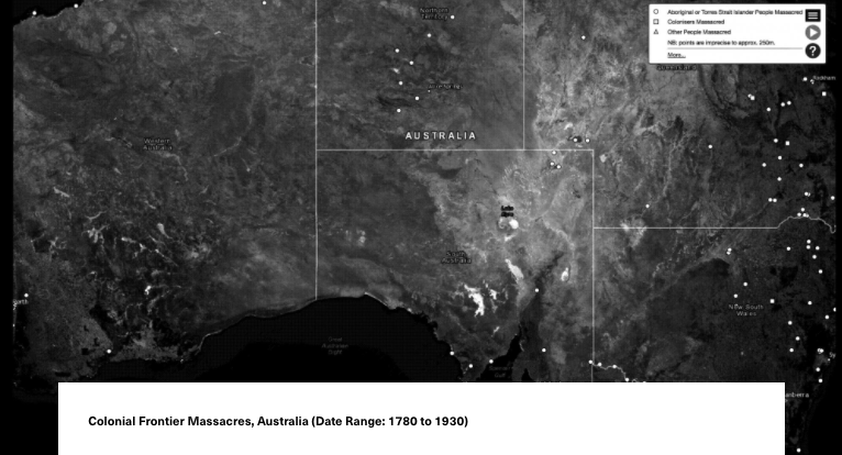 artandaus's tweet photo. "A code of silence in the immediate aftermath makes detection extremely difficult." from the introduction of the map of the Colonial Frontier Massacres, Australia (Date Range: 1780 to 1930), see details in this link
https://t.co/1EpZGAfnmk
@lisaradford @YhonnieS https://t.co/NyDqgtuTRr