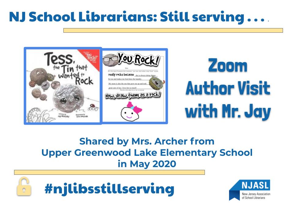 Author Jay Miletsky rocked our world with an inspiring Author Visit via Zoom. @njasl@NewJerseyDOE@NJPSA@njsba#njlibsstillserving
