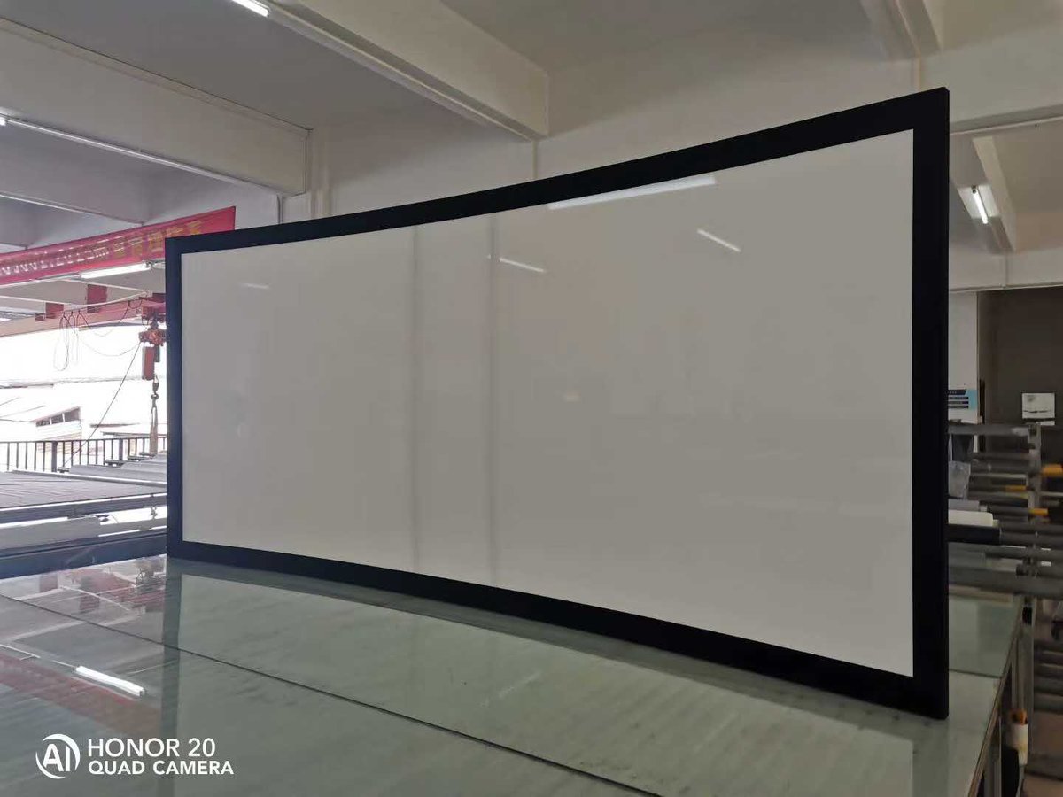 Sibyl49642462's tweet image. CHK80 series curved frame projection screen with best woven transparent acoustically 8k fabric .
#XYSCREEN  #fixedframe  #projectorscreen