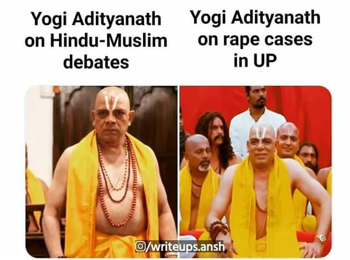 _palakkkk____'s tweet photo. Bring this change first , religion issues can be changed later. 
Make up feel proud on you. 
#YogiAdityanath #BJP #youthagainstrape #Change #changetheworld #reform #reformpolicesystem #PoliticsToday #rape https://t.co/FgyPkIOE9N