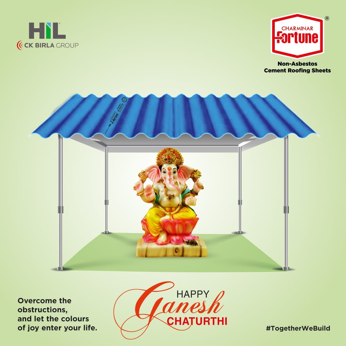 birlanu's tweet photo. This Ganesh Chaturthi, let us work towards creating an empathetic world where there is happiness. The #newnormal is the best time to usher new beginnings. 

#TogetherWeBuild #HIL #GaneshChaturthi #NewBeginnings #Parador #Charminar #BirlaAerocon #Fortune #BirlaHIL https://t.co/vTOl5gXXGe