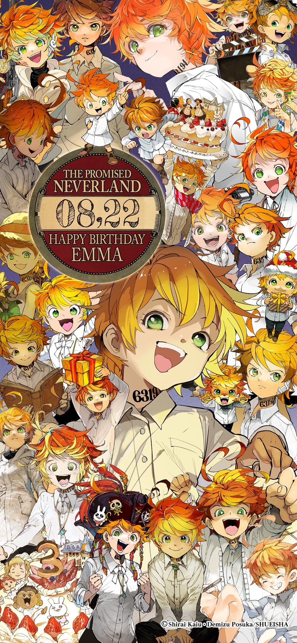 約束のネバーランド 公式 Happy Birthday 本日8月22日はエマの誕生日 たくさんのお祝いありがとうございます いつも前向きに家族が笑って暮らせる未来のために奮闘するエマ そんなエマの魅力を詰め込んだ特製画像を 誕生日 約束のネバーランド 公式 Happy Birthday 本日8月22日はエマの誕生日 たくさんのお祝いありがとうございます いつも前向きに家族が笑って暮らせる未来のために奮闘するエマ そんなエマの魅力を詰め込んだ特製画像を 誕生日