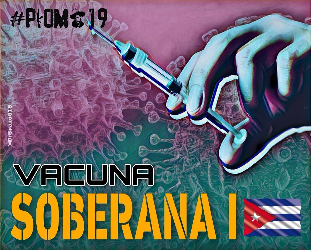 AlainDCuba1's tweet photo. #TeDigo1Secreto ya mi #Cuba tiene una vacuna contra la #COVIDー19, #Soberana1. https://t.co/wNnIO4P9nk