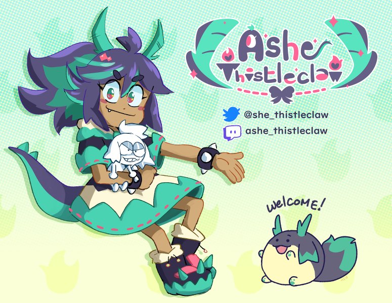 _thistleclaw's tweet image. ✨Hewwo!✨
I'm Ashe Thistleclaw, your fwiendly neighborhood dragon. I stream games &amp;amp; doodles while screaming about anime!

Keep your peepers here for when I stream!

Welcome nerd(s)! 💪🏾🐉
twitch.tv/ashe_thistlecl…