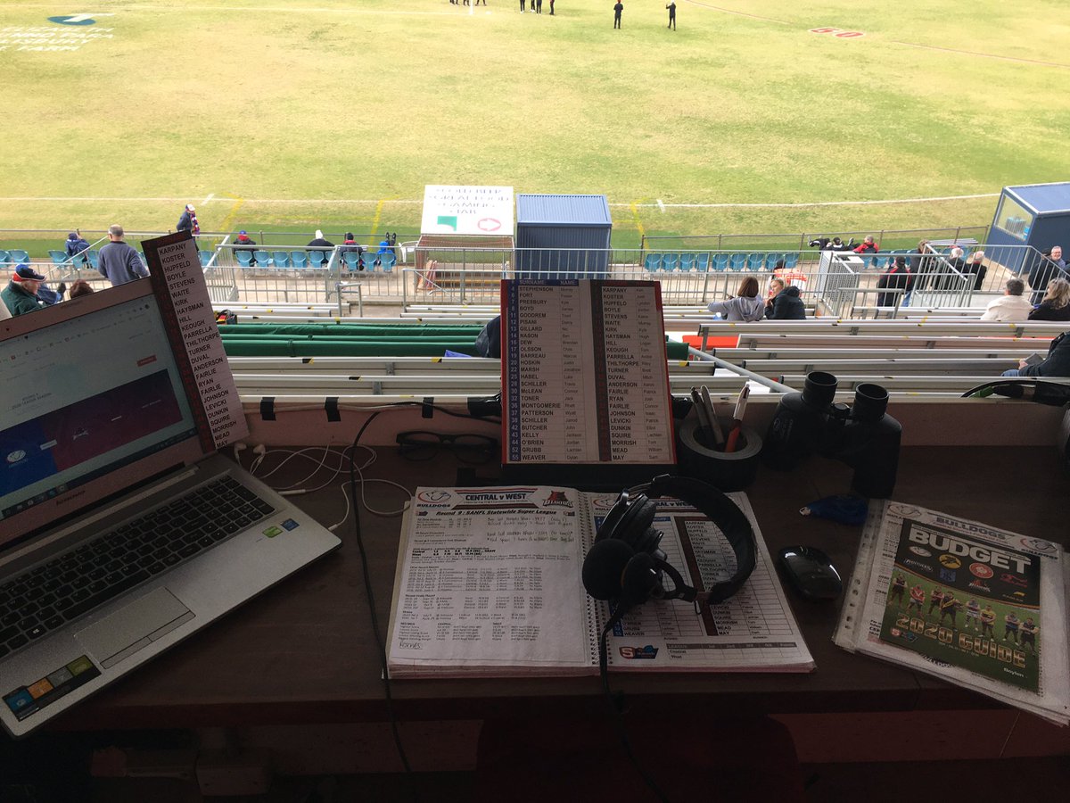 PhilHAspinall's tweet photo. Here at @xconvenience Oval again to broadcast the @statewidesuper League. Join myself and former @Adelaide_FC cult hero @weed1133 from 2:05pm for a LIVE call of the Round 9 clash between @Ceeentrals and @WestAdelaideFC on the #DigitalPass and @SANFL Radio. #dogsbloods #weeeed https://t.co/90bbSidPBU