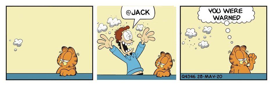 Q Drops as Garfield stripsQ4346 28 May 2020
