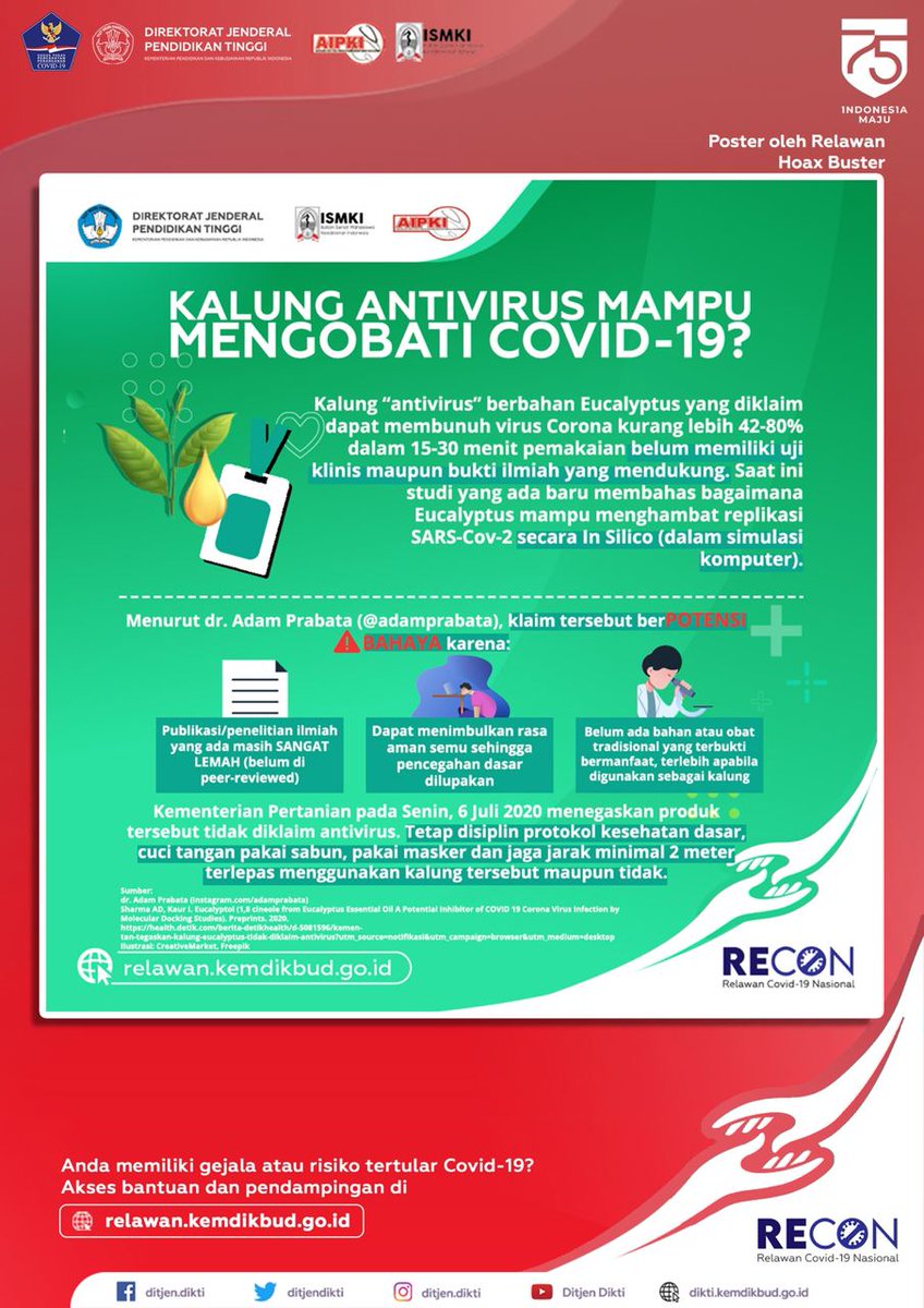 Kairaa_sr's tweet photo. [31 Hari Tantangan #SiapAdaptasi] day 22 
Di era new normal ini aku mau share AKB di tempat wisata dan HOAXBUSTER : terkait kalung antivirus, kuy simak
Tetap patuhi protokol kesehatan ya
@ditjendikti 
@Kemdikbud_RI
@ISMKI_Indonesia 
#RECONSIGAP 
#RelawanKemdikbud 
#SiapAdaptasi https://t.co/SpERlZkHVj